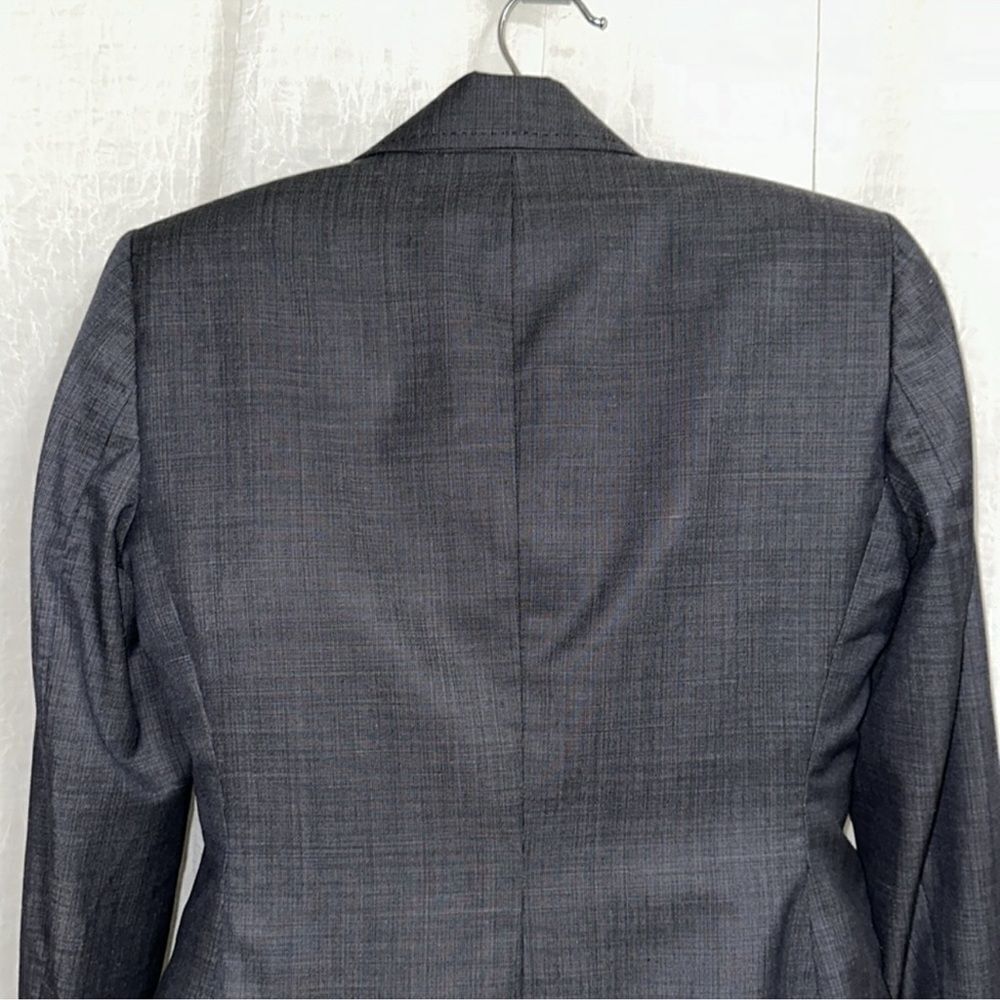 Anne Klein 4P Gray Wool Blend Proffesional Blazer Pant Suit - Picture 5 of 16